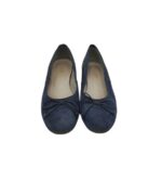 Balerini dama Carma 36, piele intoarsa, bleumarin - imagine 3