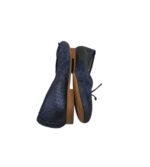 Balerini dama Carma 36, piele intoarsa, bleumarin - imagine 4