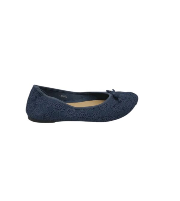 Balerini dama Lilly 40, material textil, bleumarin - imagine 1