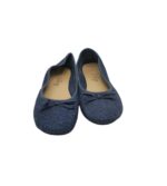 Balerini dama Lilly 40, material textil, bleumarin - imagine 3