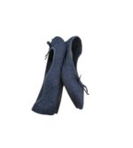 Balerini dama Lilly 40, material textil, bleumarin - imagine 4