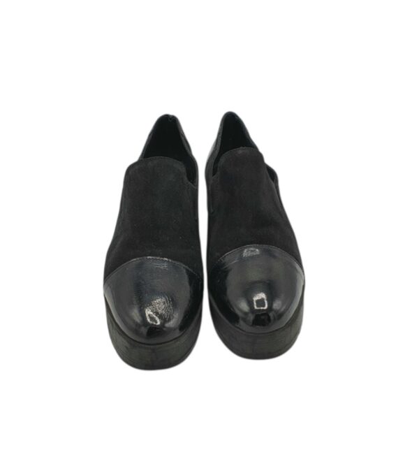 Pantofi dama 5th Avenue 39, piele, piele intoarsa, negru - imagine 3