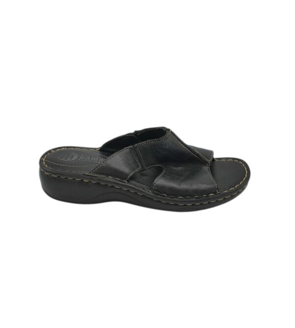 Saboti dama Bama 38, piele, negru - imagine 1