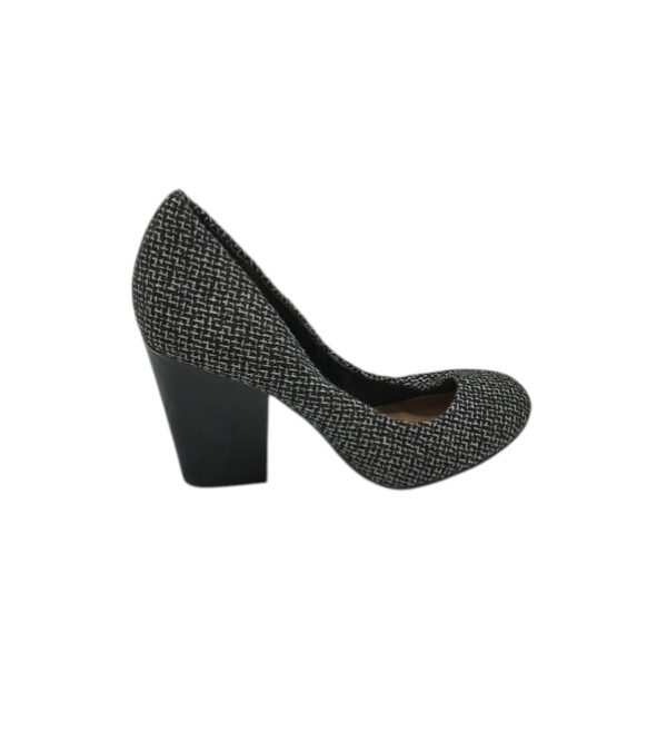 Pantofi dama F&F 38, material textil, negru alb - imagine 1