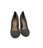 Pantofi dama F&F 38, material textil, negru alb - imagine 3