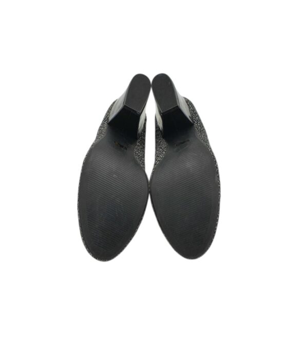 Pantofi dama F&F 38, material textil, negru alb - imagine 5