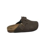 Saboti barbati Supersoft 46, imitatie de piele, bej