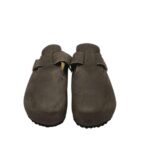 Saboti barbati Supersoft 46, imitatie de piele, bej - imagine 3