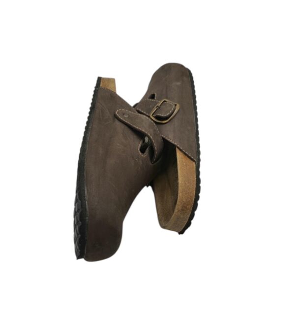 Saboti barbati Supersoft 46, imitatie de piele, bej - imagine 4