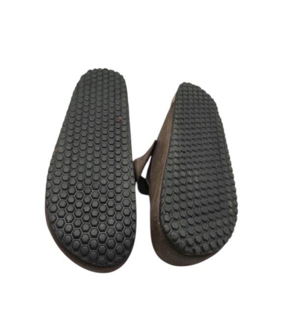 Saboti barbati Supersoft 46, imitatie de piele, bej - imagine 5