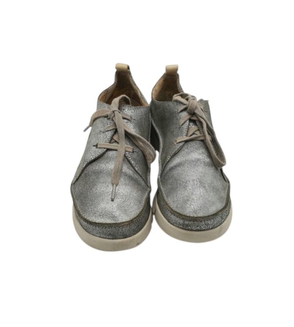 Pantofi dama Clarks 37, piele, gri - imagine 3