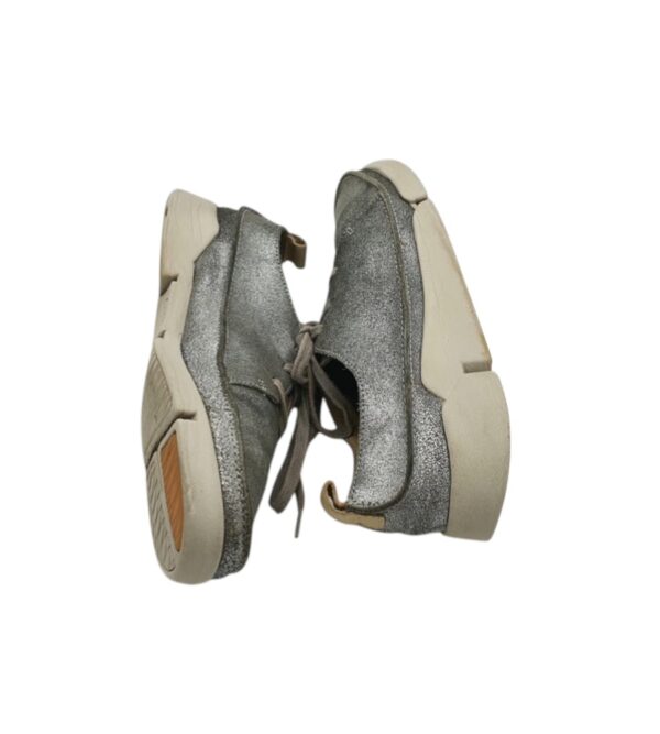 Pantofi dama Clarks 37, piele, gri - imagine 4