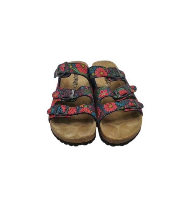 Saboti dama Biowalk 38, imitatie de piele, multicolor - imagine 3