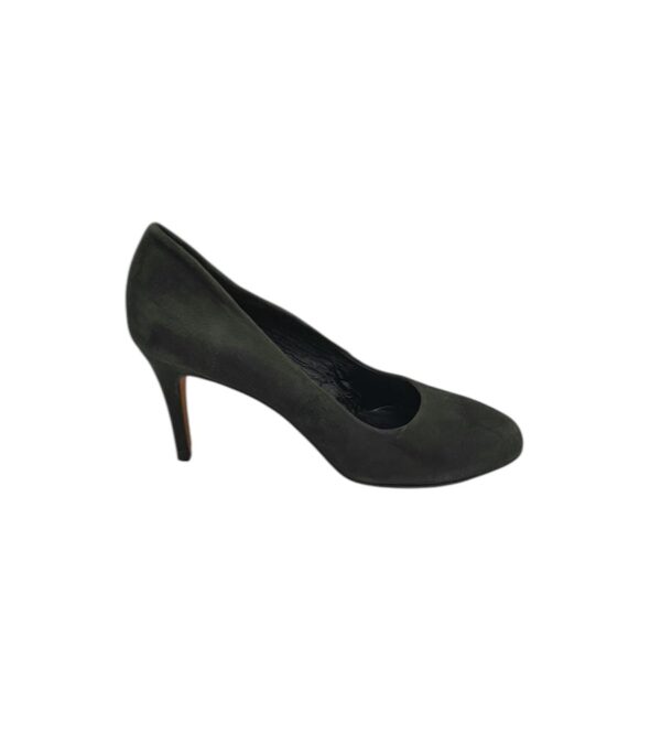 Pantofi dama Charlotte 38, piele intoarsa, gri - imagine 1