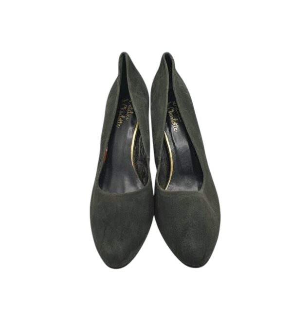 Pantofi dama Charlotte 38, piele intoarsa, gri - imagine 3
