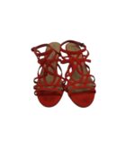 Sandale dama New Look 37, material textil, rosu - imagine 3