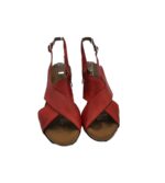 Sandale dama 38, piele , rosu - imagine 3
