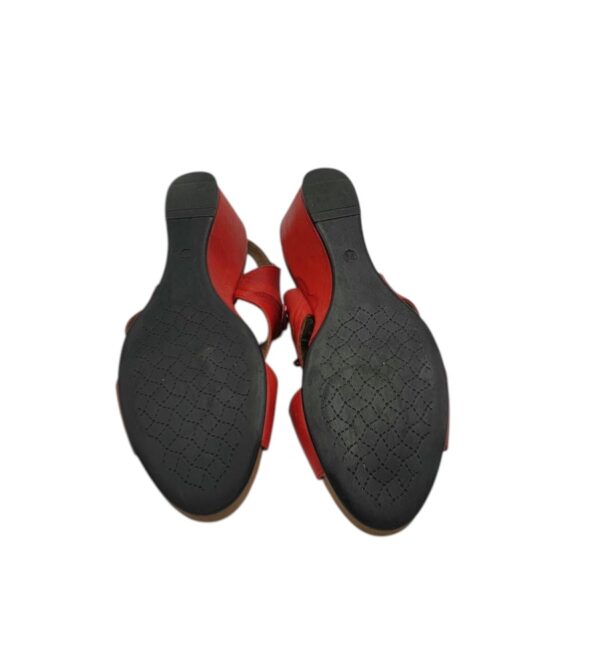 Sandale dama 38, piele , rosu - imagine 5