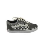 Tenisi barbati Vans 44, material textil, piele intoarsa, gri