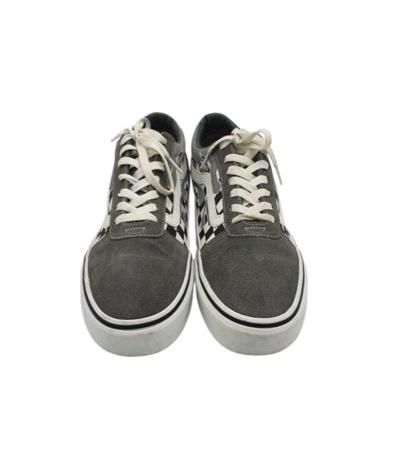 Tenisi barbati Vans 44, material textil, piele intoarsa, gri - imagine 3