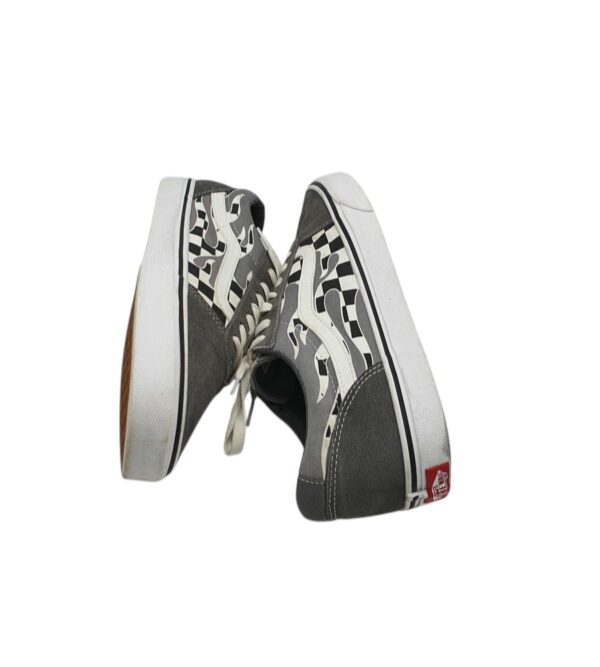 Tenisi barbati Vans 44, material textil, piele intoarsa, gri - imagine 4