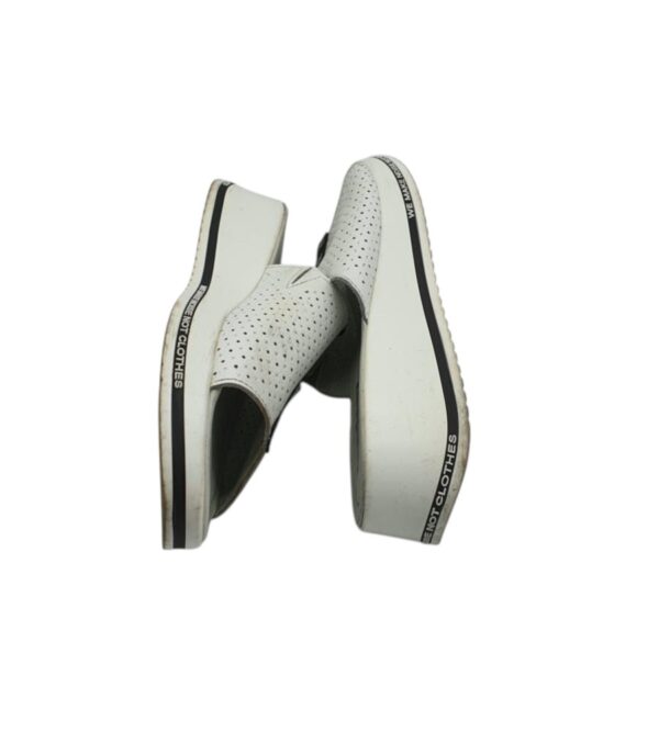 Saboti dama Tendenz 38, piele, alb - imagine 4