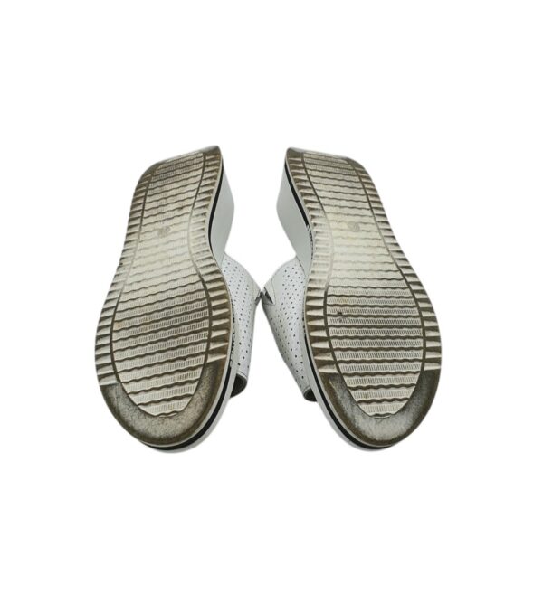 Saboti dama Tendenz 38, piele, alb - imagine 5