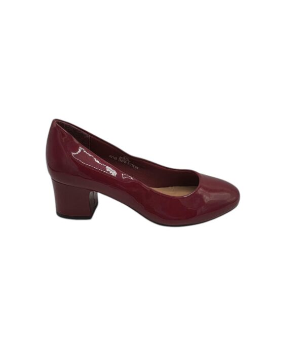 Pantofi dama M&S 37, imitatie de piele, visiniu - imagine 1