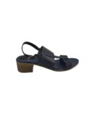 Sandale dama But 37, piele, bleumarin negru