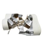 Sandale dama Perla 39, imitatie de piele, gri - imagine 4