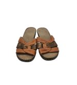 Saboti dama 38, piele, maro - imagine 3