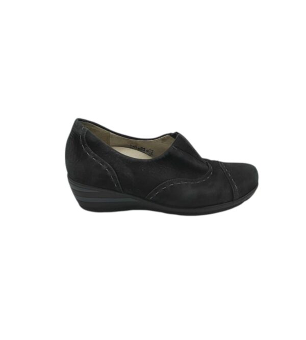 Pantofi dama Waldlaufer 38, piele, negru - imagine 1