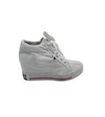 Tenisi dama Tommy Hilfiger 38, material textil, alb (talpa falsa)