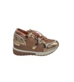 Adidasi dama 36, material textil, imitatie de piele, roz auriu