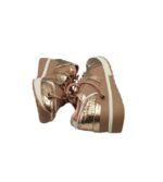 Adidasi dama 36, material textil, imitatie de piele, roz auriu - imagine 4