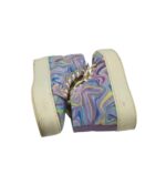 Tenisi dama Elle 36, material textil, albastru mov - imagine 4