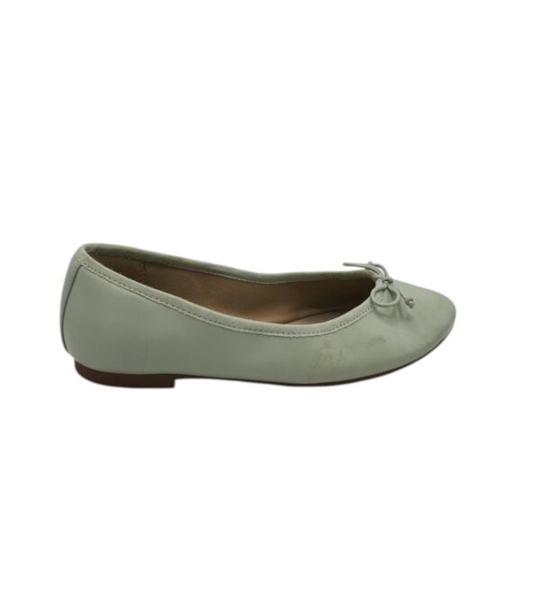 Balerini dama Next 38, piele, verde - imagine 1