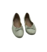 Balerini dama Next 38, piele, verde - imagine 3