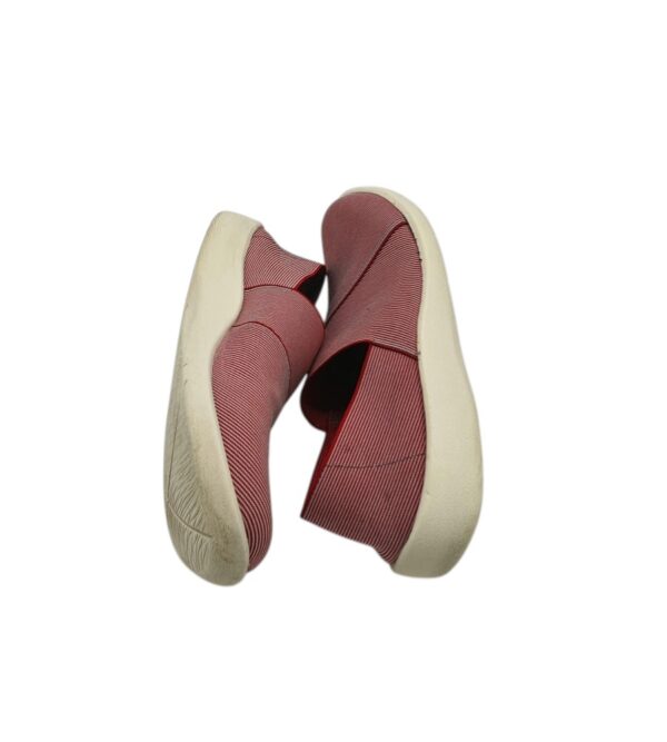Espadrile dama Clarks 37, material textil, rosu alb - imagine 4