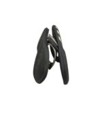 Slapi barbati Adidas 40, imitatie de piele, material textil, negru gri - imagine 4