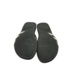 Slapi barbati Adidas 40, imitatie de piele, material textil, negru gri - imagine 5