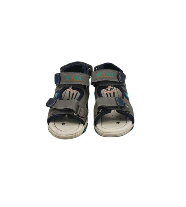 Sandale copii Sport 28, imitatie de piele, material textil, gri - imagine 3