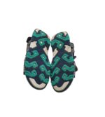 Sandale copii Sport 28, imitatie de piele, material textil, gri - imagine 5