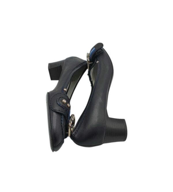 Pantofi dama Mauro 39, piele, negru - imagine 4