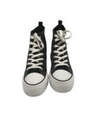Tenisi dama 41, material textil, negru - imagine 3