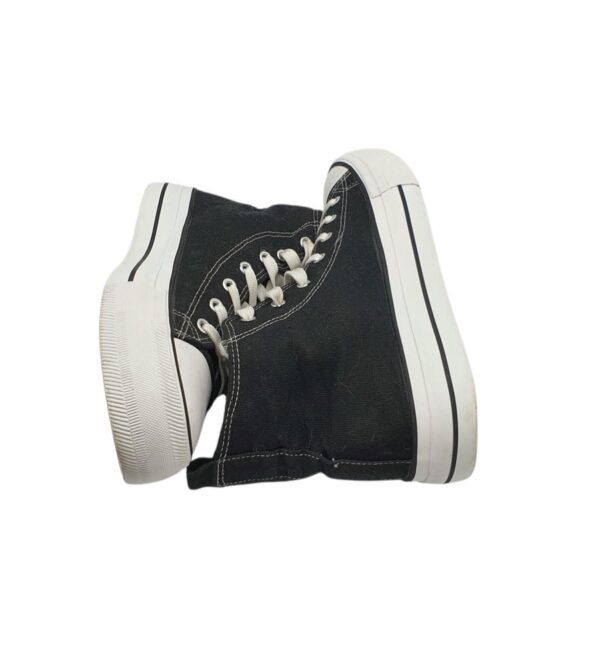 Tenisi dama 41, material textil, negru - imagine 4