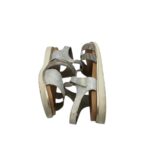 Sandale dama Rieker 39, imitatie de piele, gri - imagine 4
