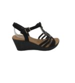 Sandale dama Lilley 40, material textil, negru