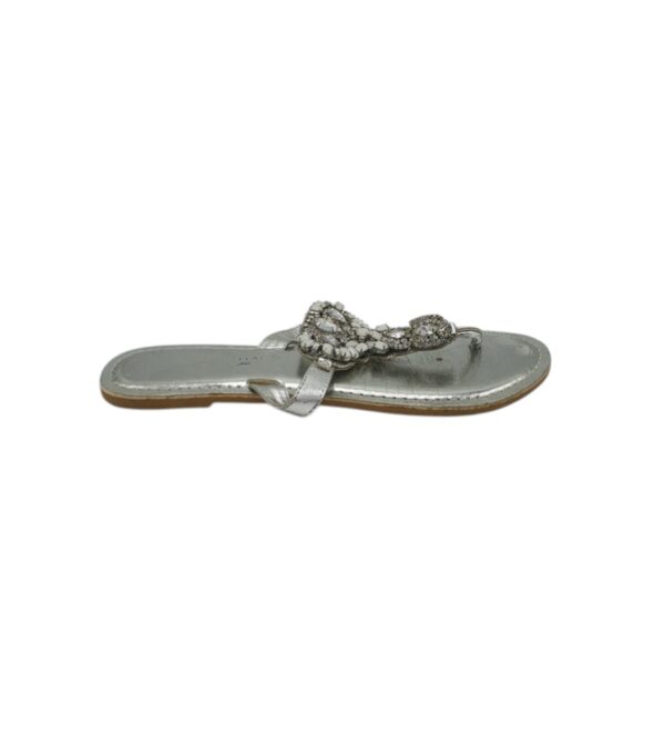 Saboti dama 40, imitatie de piele, gri - imagine 1