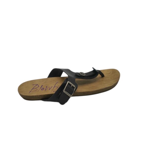 Saboti dama Malibu 41, imitatie de piele, negru - imagine 1